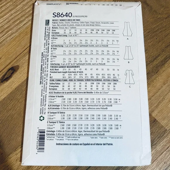 Lot of 5 sewing patterns simplicity and butterick sizes 8-22 - Picture 5 of 11